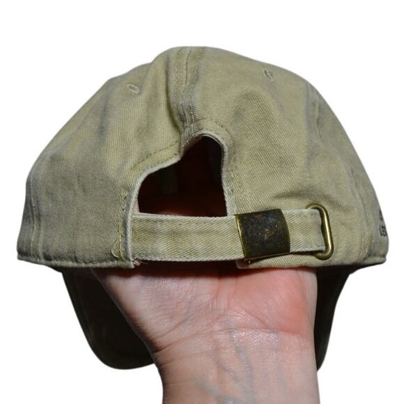 Atticus Poetry Hat Beige Cotton Embroidered Snapback Hat - Picture 3 of 6